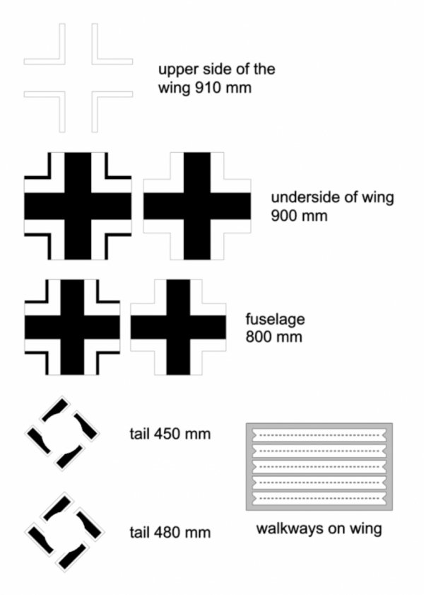 Omask 25001 Fw 190A-6 masks for crosses and walkways 1/35