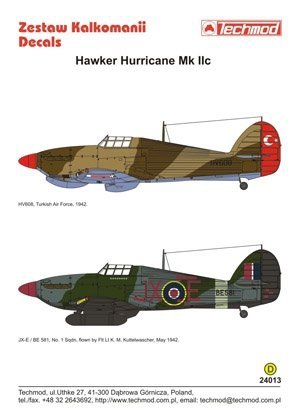 Techmod 24013 - Hawker Hurricane IIc (1:24)