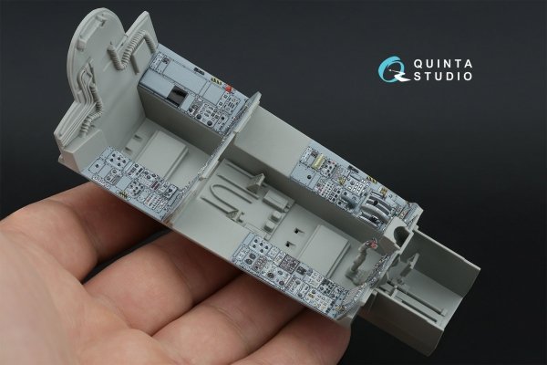 Quinta Studio QD+32232 Tornado ECR Italian 3D-Printed &amp; coloured Interior on decal paper (Italeri) (with 3D-printed resin parts) 1/32
