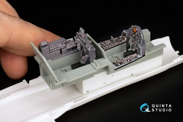 Quinta Studio QD+48486 F-4N Phantom II 3D-Printed &amp; coloured Interior on decal paper (Academy) (with 3D-printed resin parts) 1/48