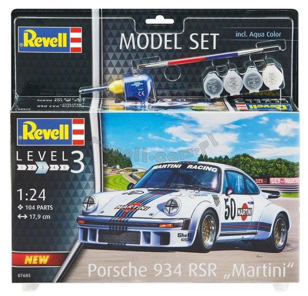 Revell 67685 Porsche 934 RSR Martini - zestaw modelarski 1/24