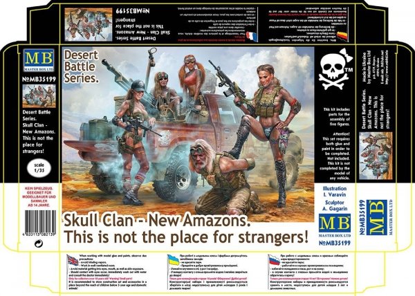 Master Box 35199 Desert Battle Series. Skull Clan - New Amazons. This is not the place for strangers!  1/35