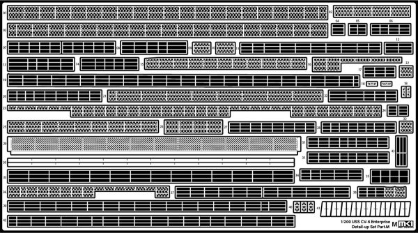 MK1 Design MD-20022 USS CV-6 Enterprise DX with Full Wooden Deck for Trumpeter 1/200