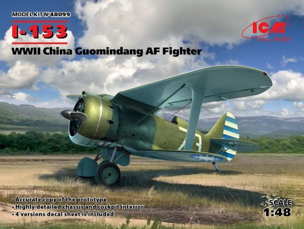 ICM 48099 I-153, WWII China Guomindang AF Fighter 1/48