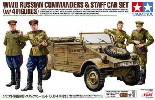 Tamiya 25153 WWII Russian Commanders &amp; Staff Car Set (1:35)