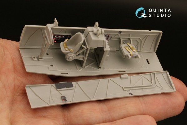 Quinta Studio QD48289 Ar 196A-3 3D-Printed &amp; coloured Interior on decal paper (Italeri) 1/48