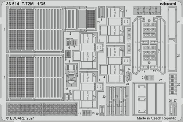 Eduard 36514 T-72M TRUMPETER 1/35