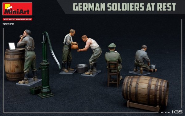 MiniArt 35378  GERMAN SOLDIERS AT REST. SPECIAL EDITION 1/35