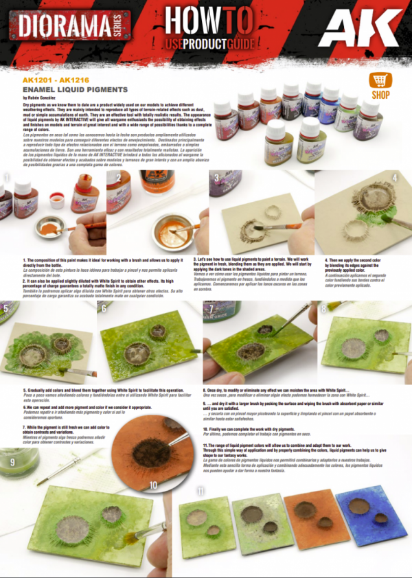 AK Interactive AK1207 LIGHT RUST DUST – ENAMEL LIQUID PIGMENT 35ml