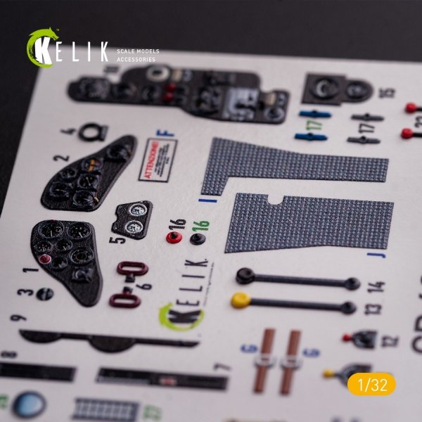KELIK K32019 CR.42 LW - Interior 3D Decal for ICM kit 1/32