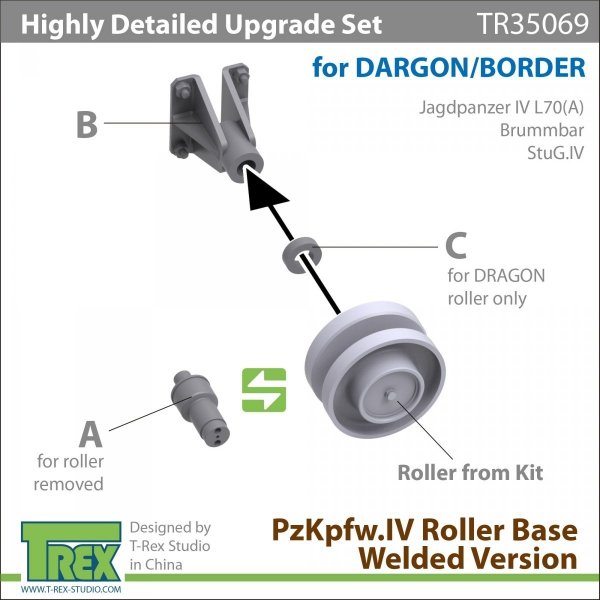 T-Rex Studio TR35069 PzKpfw.IV Roller Base Welded Version 1/35