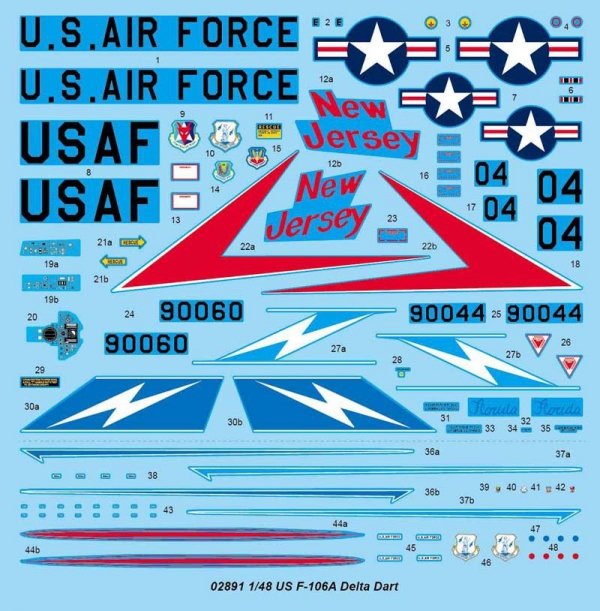 Trumpeter 02891 US F-106A Delta Dart (1:48)