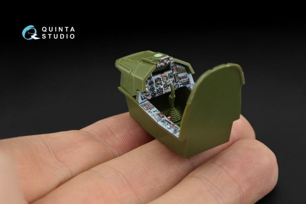 Quinta Studio QDS-48249 Su-25 3D-Printed &amp; colored Interior on decal paper (Zvezda) 1/48