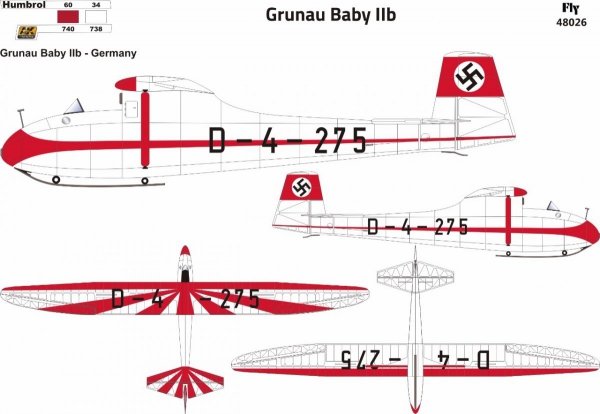 Fly 48026 Grunau Baby IIB Germany vol. 2 1:48