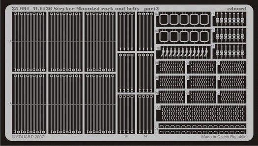 Eduard 35991 M-1126 Mounted rack and belts 1/35 Trumpeter