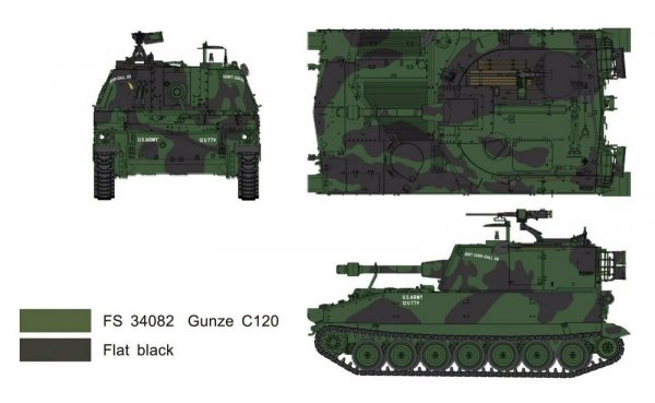 AFV Club 35108 U.S. Self-Propelled Howitze M108 105mm/L30 howitze 1/35