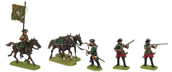 Zvezda 8072 Dragoons of Peter I 1/72