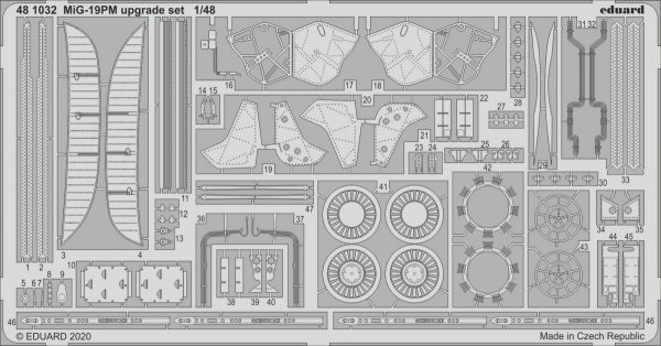 Eduard 481032 MiG-19PM upgrade set 1/48 EDUARD