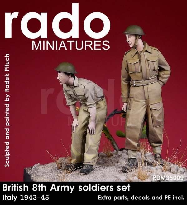 RADO Miniatures RDM35009 British 8. Army Italy 1943-45 Decals, PE &amp; extra parts included (1:35)