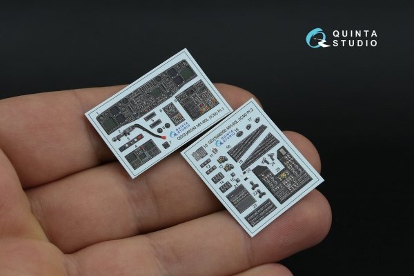 Quinta Studio QDS-48590 MH-60L Blackhawk 3D-Printed &amp; coloured Interior on decal paper (ICM) (Small version) 1/48