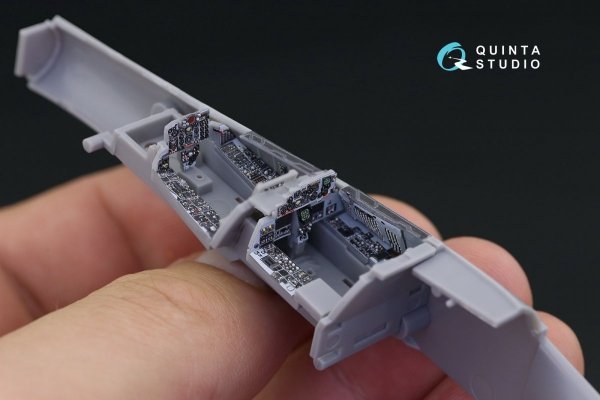 Quinta Studio QD72029 F-4E early/F-4EJ 3D-Printed &amp; coloured Interior on decal paper (for FineMolds kit) 1/72