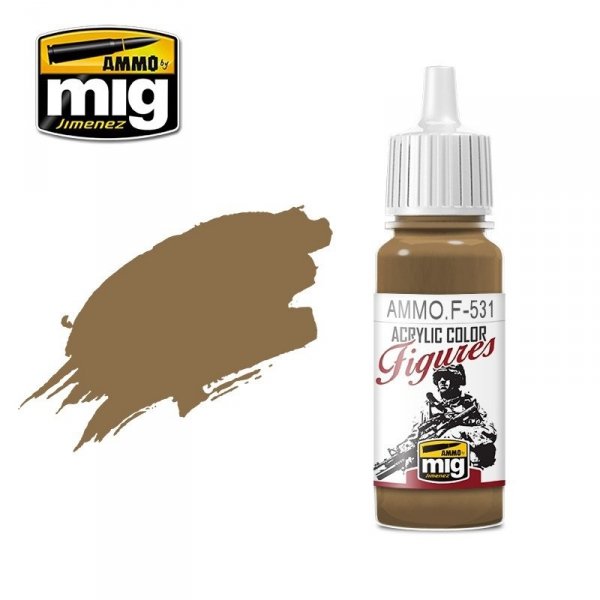 Ammo of Mig Jimenez F531 LIGHT BROWN 17ML