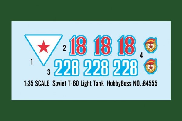 Hobby Boss 84555 Soviet T-60 Light Tank 1/35