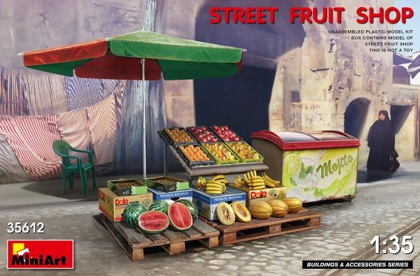 MiniArt 35612 STREET FRUIT SHOP 1/35