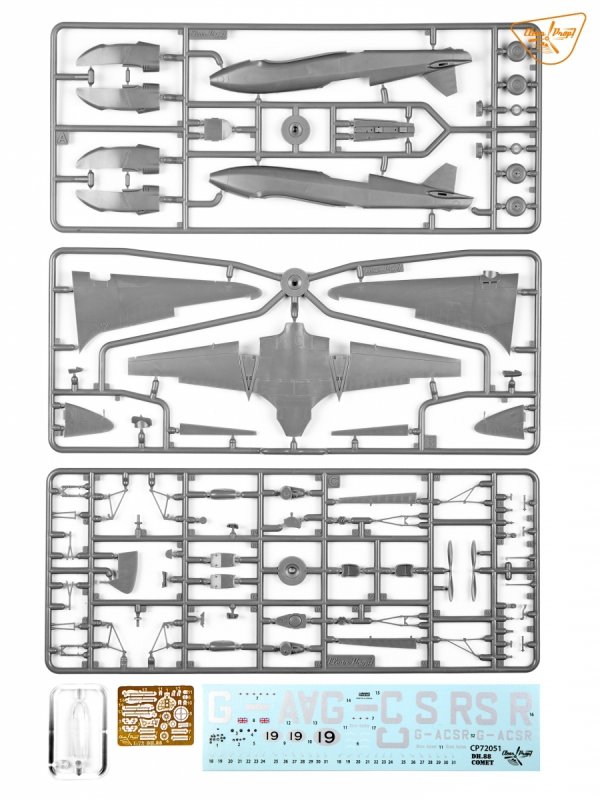 Clear Prop! CP72051 DH.88 COMET DH.88 Comet MacRobertson Trophy Air Race ADVANCED KIT 1/72
