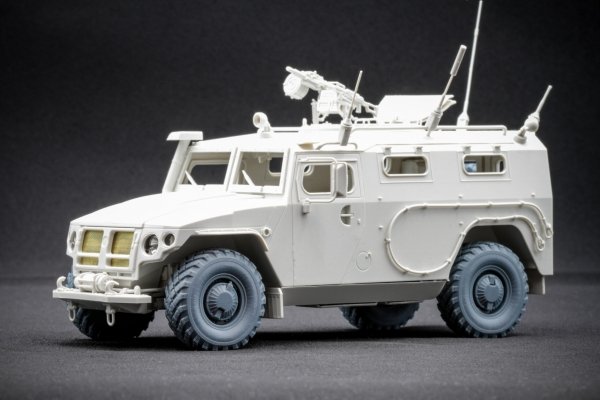 ScaleX WM 35016S GAZ Tiger V2(with shield) Sagged wheel set (for Meng) 1/35