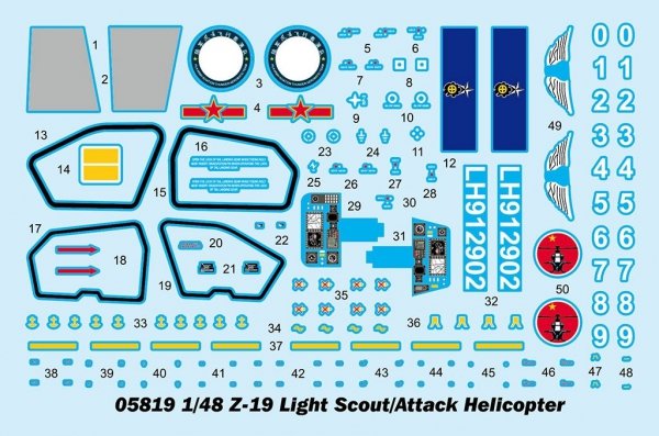 Trumpeter 05819 Z-19 Light Scout / Attack Helicopter 1/48