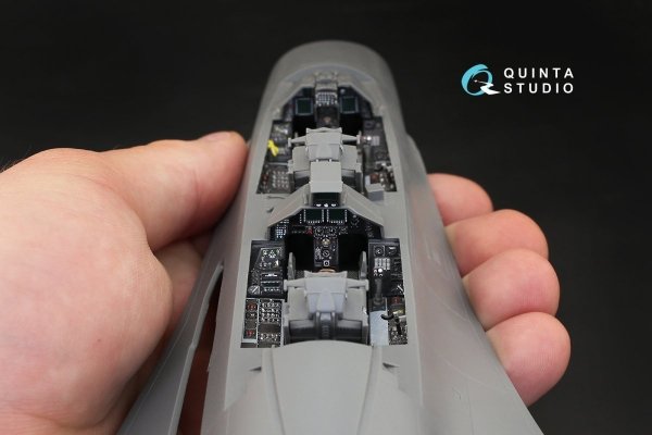 Quinta Studio QD32031 F-16I 3D-Printed &amp; coloured Interior on decal paper (for Academy kit) 1/32