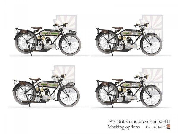 Copper State Models B32-001 Copper State Models B32-001 British Motorcycle Tr.Model H 1/32