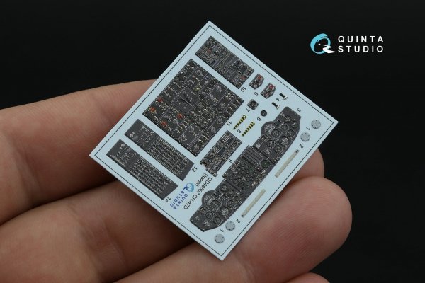 Quinta Studio QD48507 CH-47D 3D-Printed coloured Interior on decal paper (Italeri) 1/48