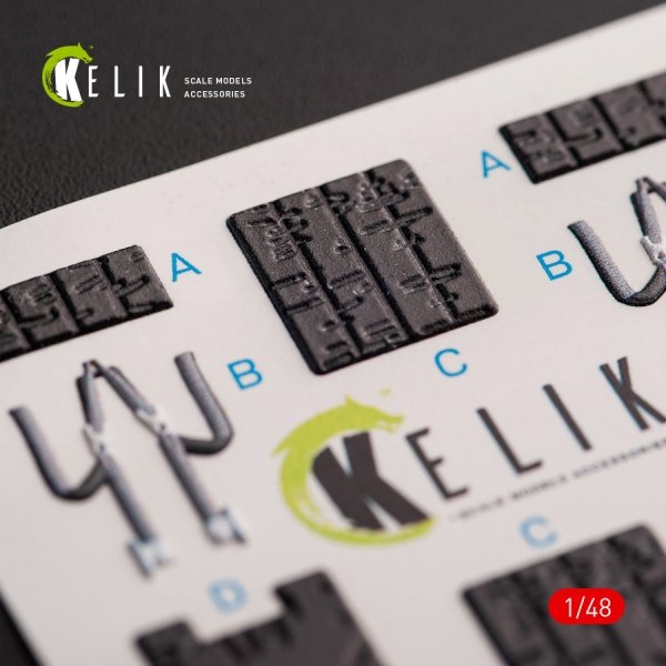 Kelik K48054 JASDF F-2B interior 3D decals for Hasegawa kit (1/48)