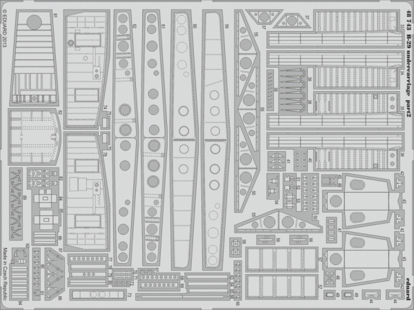 Eduard 48743 B-29 undercarriage 1/48 Revell