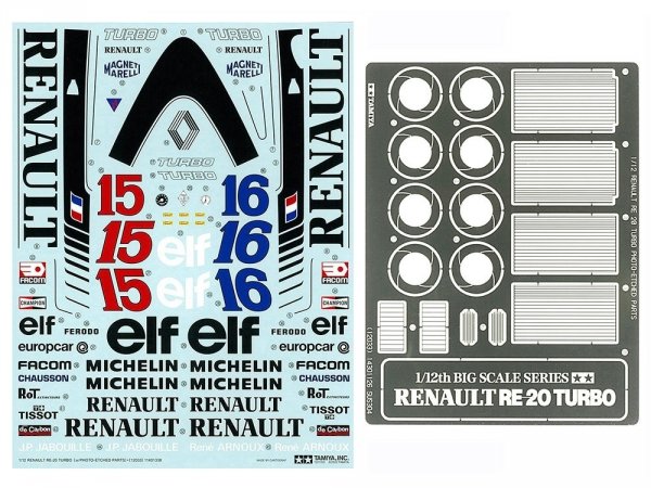 Tamiya 12033 Renault RE-20 Turbo (w/Photo-Etched Parts) 1/12
