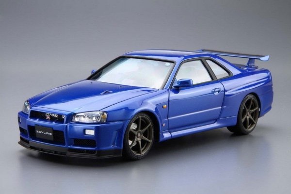 Aoshima 05159 NISSAN BNR34 SKYLINE GT-R V-specII 02 1/24