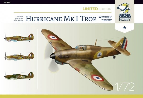 Arma Hobby 70026 Hurricane Mk.I trop Western 1/72