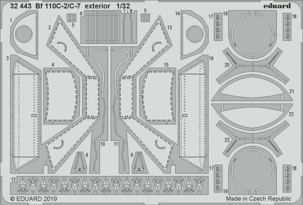 Eduard 32443 Bf 110C-2/ C-7 exterior REVELL 1/32