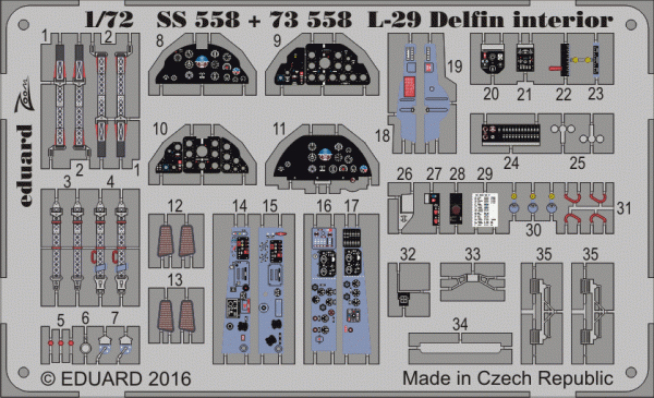 Eduard 73558 L-29 Delfin 1/72 AMK