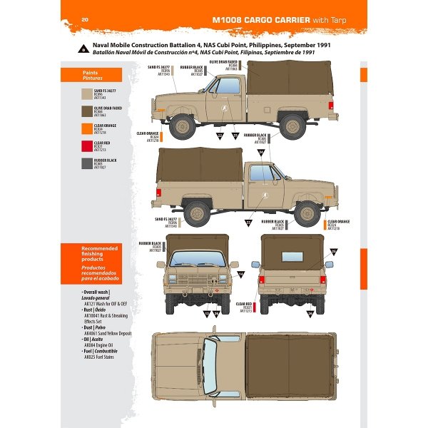 AK Interactive AK35031 M1008 TROOP CARRIER WITH TARP 1/35