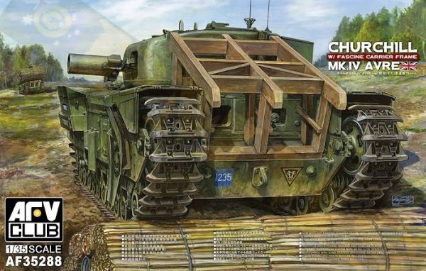 AFV Club 35288 CHURCHILL MK IV AVRE W FASCINE CARRIER FRAME (1:35)