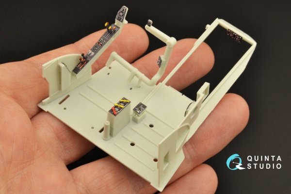 Quinta Studio QD32125 He 111 P/H 3D-Printed &amp; coloured Interior on decal paper (Revell/ProModeler) 1/32