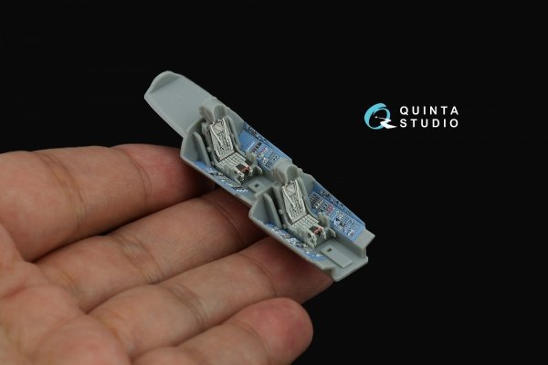 Quinta Studio QD+72177 Su-30MKK 3D-Printed &amp; coloured Interior on decal paper (Trumpeter) (with 3D-printed resin part) 1/72