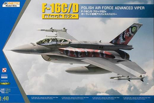 Kinetic K48076 F-16C/D Polisch Air Force Tiger Meet 2013/2014 1/48
