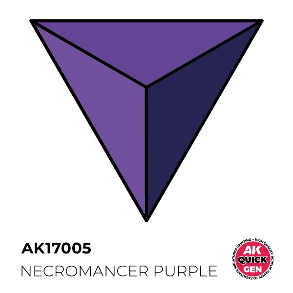 AK Interactive AK17005 NECROMANCER PURPLE – QUICK GEN COLOR 18ml