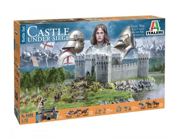 Italeri 6185 Castle under Siege - 100 years War 1337/1453 Battle Set 1/72