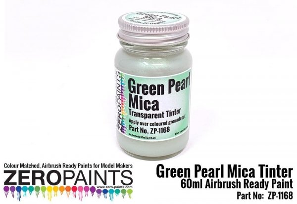 Zero Paints ZP-1168 Pearl Green Mica Transparent Tinter Paint 60ml
