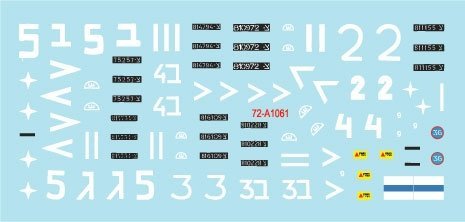 Star Decals 72-A1061 Israeli AFVs # 6 1960 and Six-Day War markings. M51 Super Sherman + M1 Super Sherman /72
